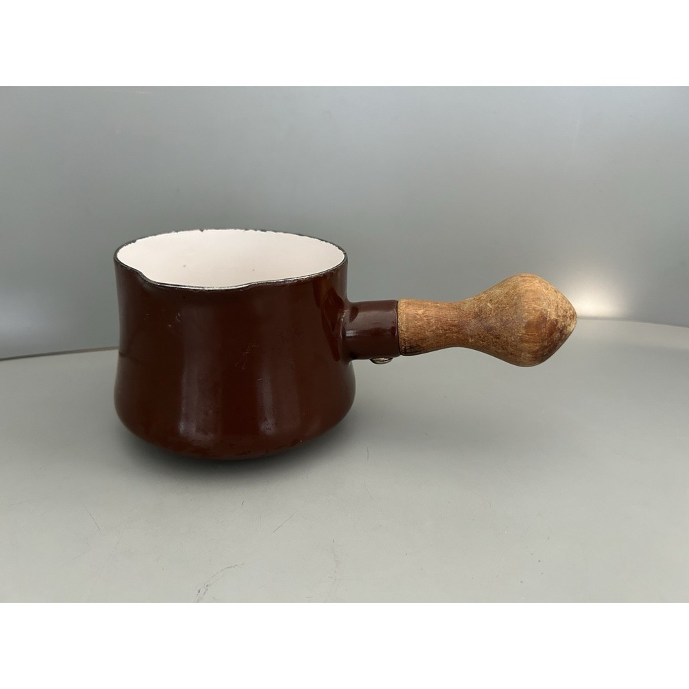 VINTAGE Dansk Kobenstyle Brown Butter Sauce Pot Wood Handle Small Pan France